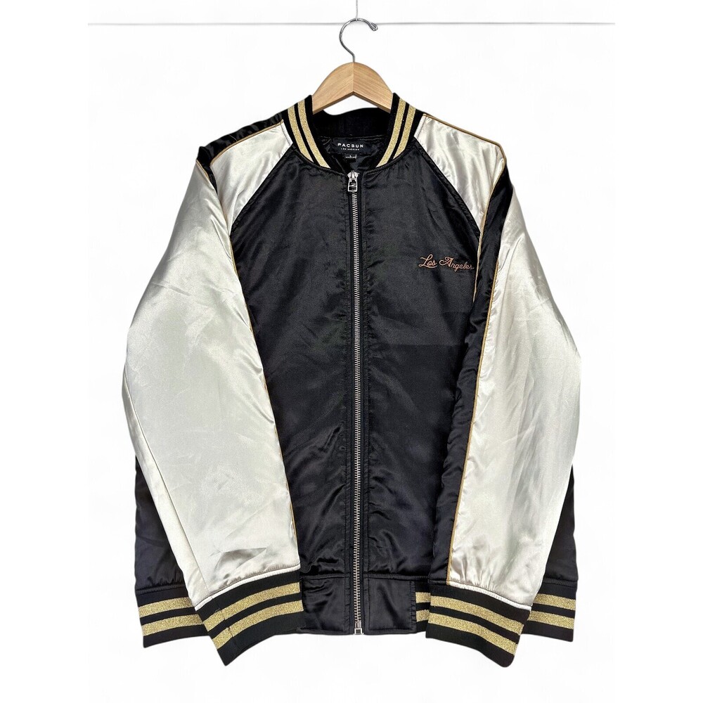 Pacsun Los Angeles Satin Varsity Bomber Jacket Size L